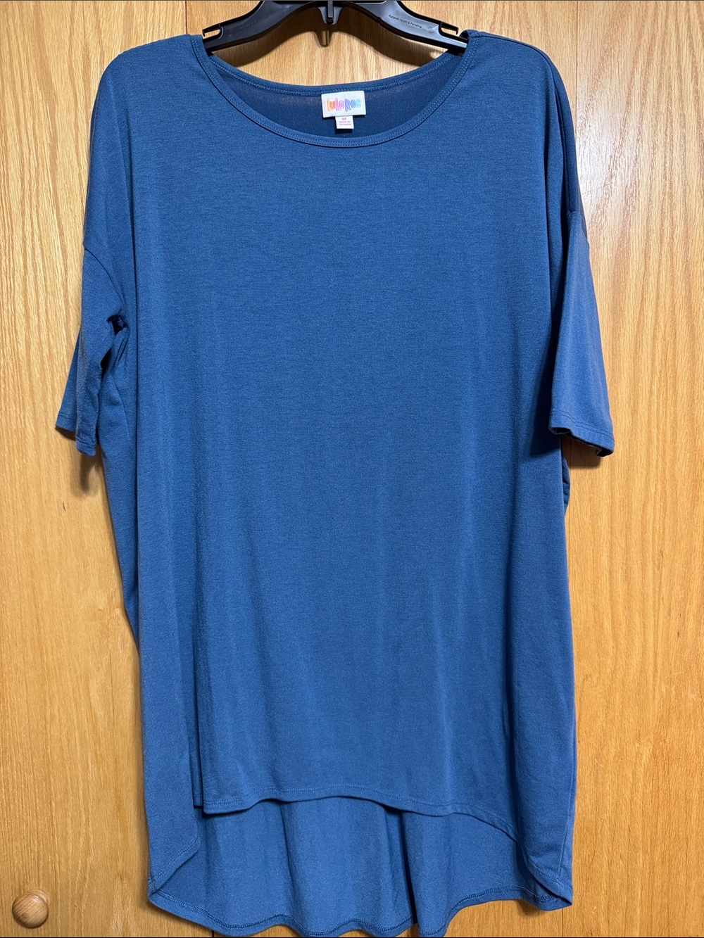 LuLaRoe Irma Slate Blue Crew Neck Tee